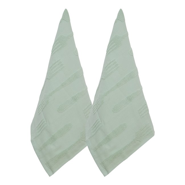 Kitchen towel Terry, set of 2 pcs., green, 45x70cm
