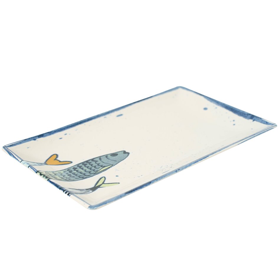 Тарелка PEIXE Elite rect, 25x15cm H2cm