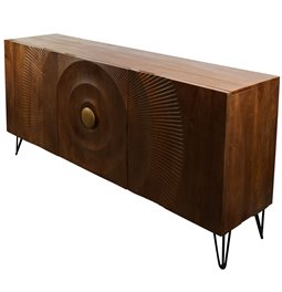Буфет Bailey 3D brown, мангового дерева/MDF/металл, H75x38x160cm