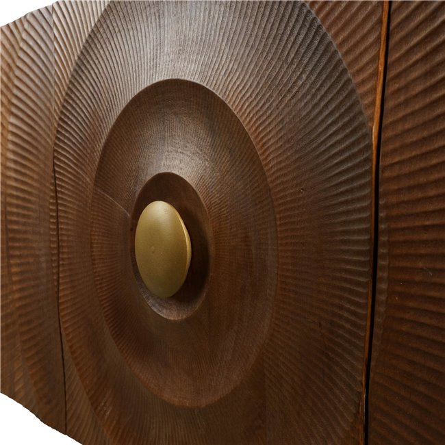 Puhvetkapp Bailey 3D brown, mangopuit/MDF/metall, H75x38x160cm