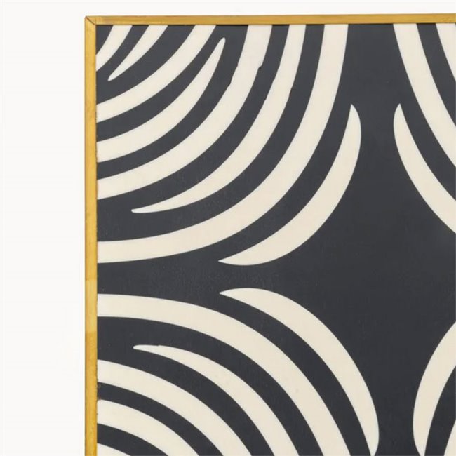 Külglaud Zebra, MDF/teras, 25x25cm H50cm