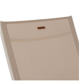 Päevitustool Labonao, savi värv, alumiinium/tekstiliin, H84.5x64x171cm