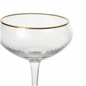 Šampanjapokaal Sofia kuldse äärega, 200ml, H17cm, D10cm