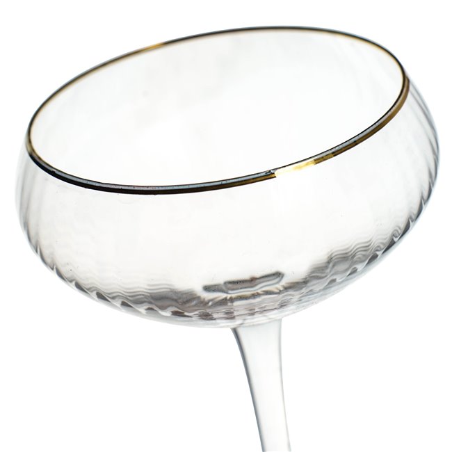 Šampanjapokaal Sofia kuldse äärega, 200ml, H17cm, D10cm