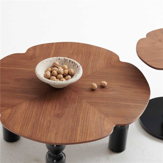 Kohvilaud Wallern, MDF/metall, D85cm H35cm