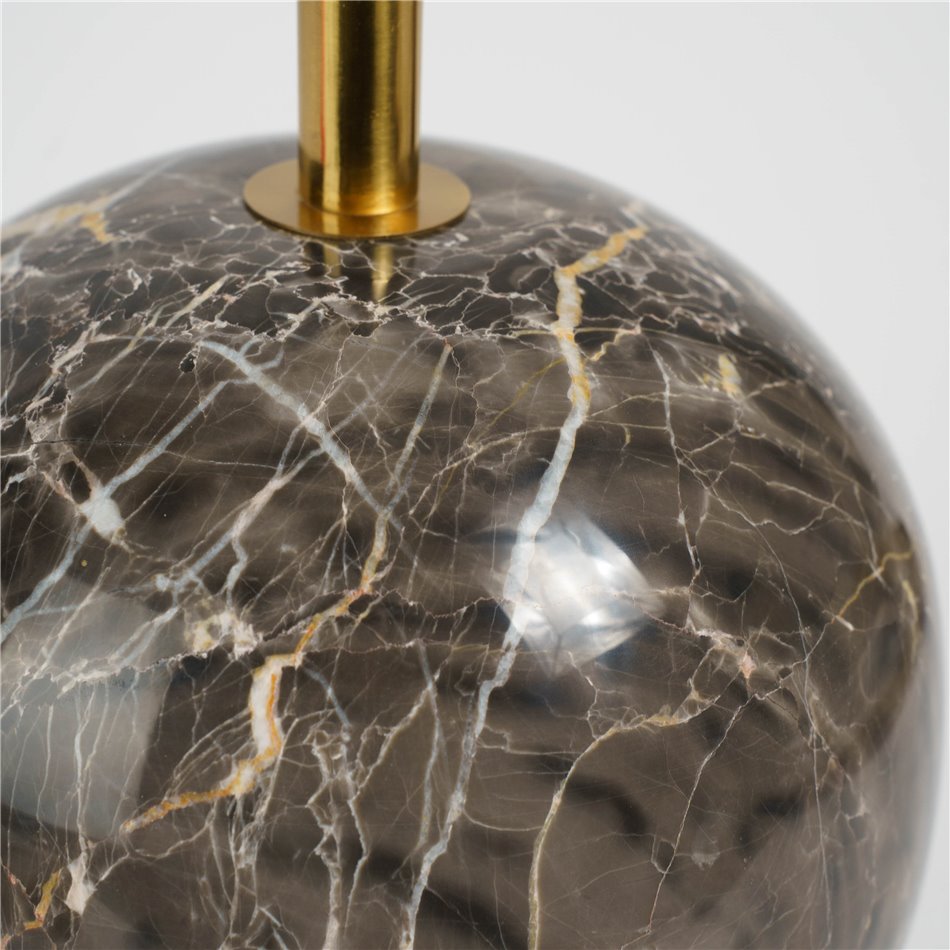 Приставной столик Jenice, мрамор/нержавеющая сталь, D40cm H55cm