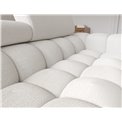 Угловой диван Elferlo L, раздвижной, Royal 01, букле, белый, H93x285x181cm