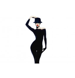 Картинка Beauty with bowler, стекло, 80x120cm