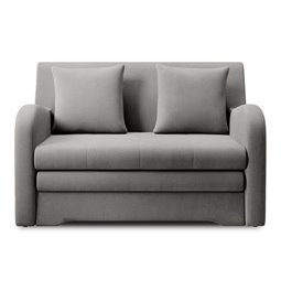 Sofa bed Elario, sleeping function, Nube 04, velvet, grey, H85x130x103cm