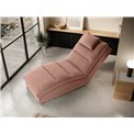 Chaise lounge chair Eltaco, Nube 24, velvet, pink, H95x85x170cm