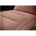 Chaise lounge chair Eltaco, Nube 24, velvet, pink, H95x85x170cm
