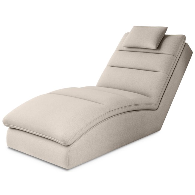 Chaise lounge chair Eltaco, Inari 22, beige, H95x85x170cm