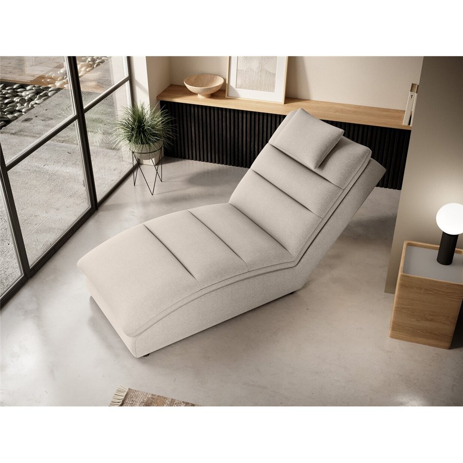 Chaise lounge chair Eltaco, Inari 22, beige, H95x85x170cm
