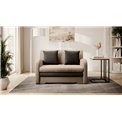 Sofa bed Elario, sleeping function, Nube 20, Nube 22, velvet, light brown, H85x130x103cm
