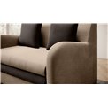 Sofa bed Elario, sleeping function, Nube 20, Nube 22, velvet, light brown, H85x130x103cm