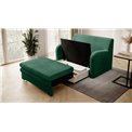 Sofa bed Elario, sleeping function, Nube 35, dark green, H85x130x103cm