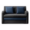 Sofa bed Elario, sleeping function, Nube 06, Nube 40, velvet, dark grey, H85x130x103cm
