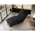 Chaise lounge chair Eltaco, Nube 06, velvet, dark grey, H95x85x170cm