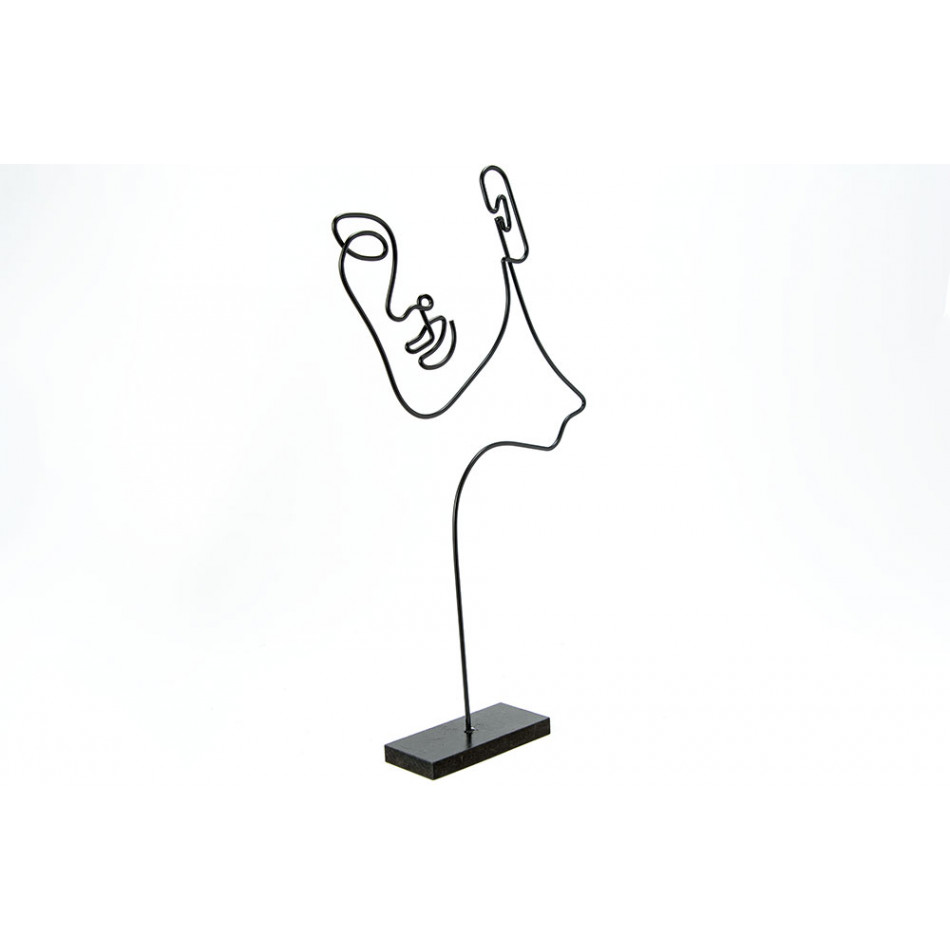 Decorative figure Face Rachel, 11x21.5x40cm 