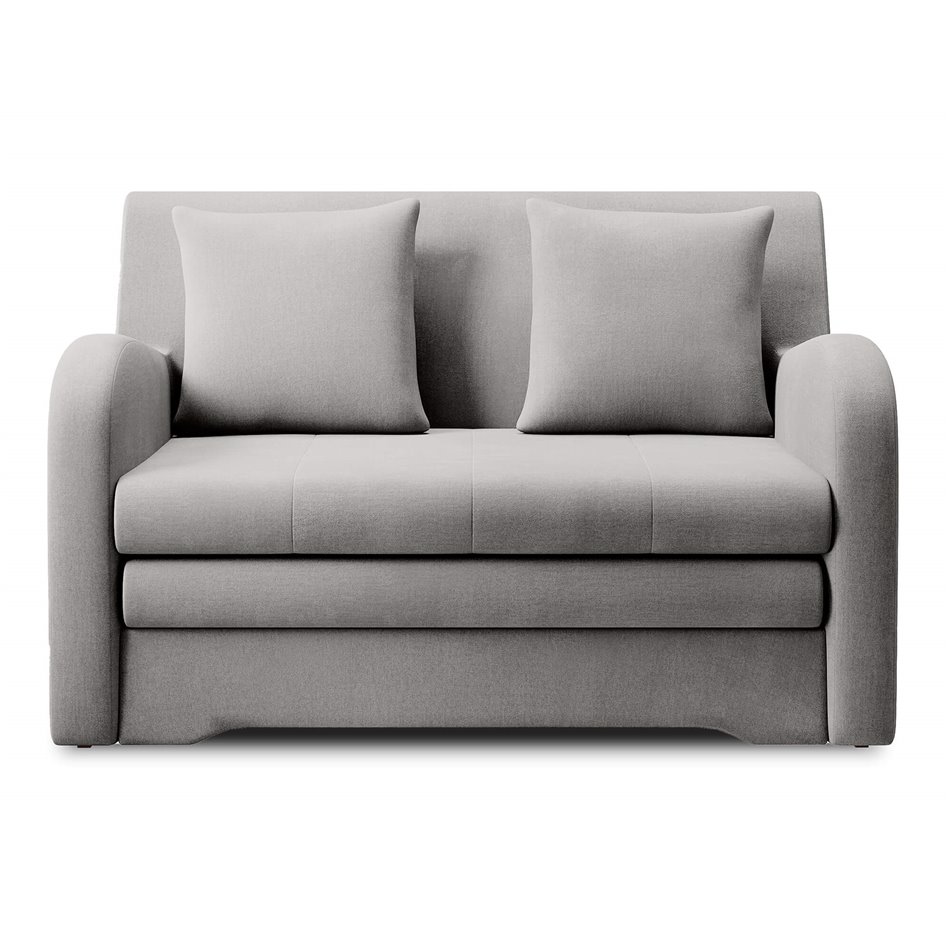 Sofa bed Elario, sleeping function, Nube 03, velvet, grey, H85x130x103cm