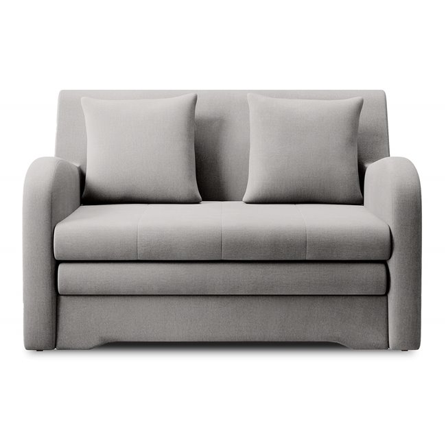 Sofa bed Elario, sleeping function, Nube 03, velvet, grey, H85x130x103cm