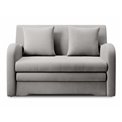 Sofa bed Elario, sleeping function, Nube 03, velvet, grey, H85x130x103cm
