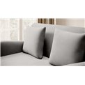 Sofa bed Elario, sleeping function, Nube 03, velvet, grey, H85x130x103cm