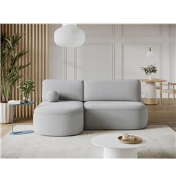 Угловой диван Elivosa L, раздвижной, Calmora 04, серый, H93x220x144cm