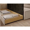 Sofa bed Elfulgeo L, sleeping function, Jarell 18, corduroy, beige, H77x214x82cm