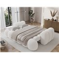 Sofa bed Elcotonn, sleeping function, Paolli 01, white, H105x256x119cm