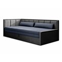 Sofa bed Elfulgeo L, sleeping function, Poco 40, Poco 04, dark blue, H77x214x82cm
