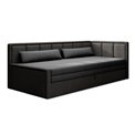 Sofa bed Elfulgeo R, sleeping function, Poco 04, Poco 10, grey, H77x214x82cm