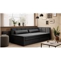 Sofa bed Elfulgeo R, sleeping function, Poco 04, Poco 10, grey, H77x214x82cm