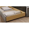 Sofa bed Elfulgeo L, sleeping function, Poco 04, Poco 03, grey, H77x214x82cm