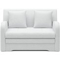 Sofa bed Elario, sleeping function, Royal 01, boucle, white, H85x130x103cm