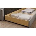 Sofa bed Elfulgeo R, sleeping function, Poco 04, Poco 03, grey, H77x214x82cm