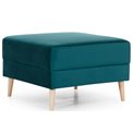 Pouf Elsgard, Mat Velvet 75, velvet, green, H73x73x48cm