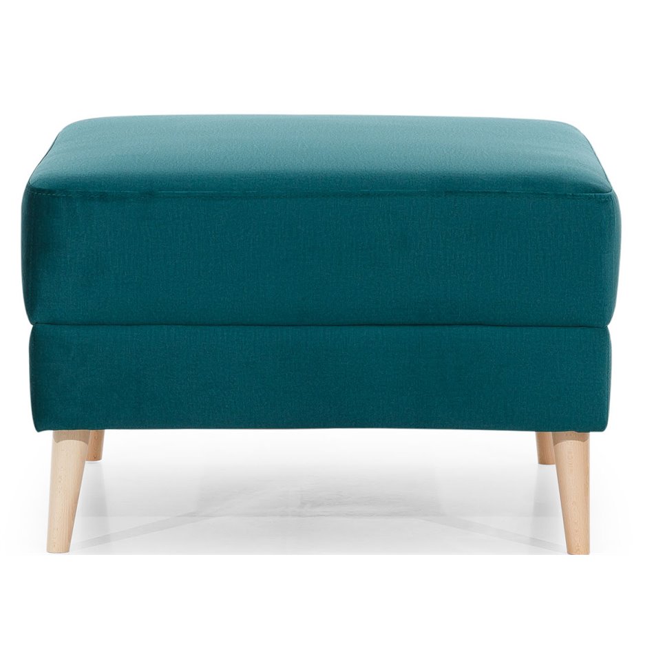 Pouf Elsgard, Mat Velvet 75, velvet, green, H73x73x48cm
