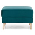 Pouf Elsgard, Mat Velvet 75, velvet, green, H73x73x48cm
