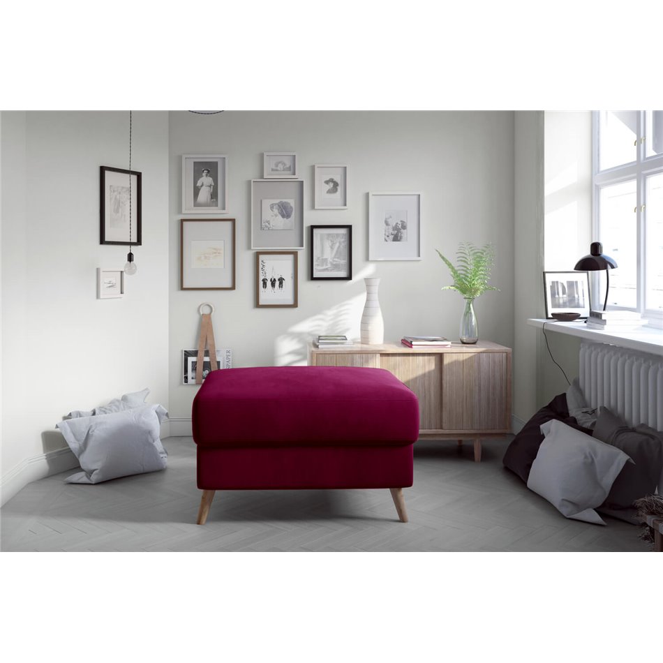 Пуф Elsgard, Mat Velvet 68, бархат, фиолетовый, H73x73x48cm