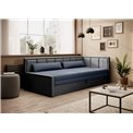 Sofa bed Elfulgeo R, sleeping function, Poco 40, Poco 04, dark blue, H77x214x82cm