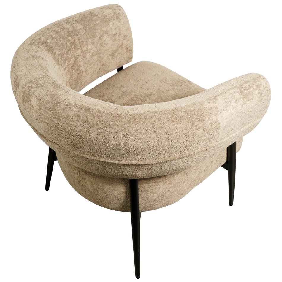 Tugitool Davor, beež 18, H71x82x74cm, istumisosa kõrgus 45cm