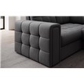 U-shaped sofa Elewett R, sleeping function, Sola 06, dark grey, H82x299x198cm