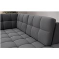 U-shaped sofa Elewett R, sleeping function, Sola 06, dark grey, H82x299x198cm