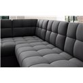 U-shaped sofa Elewett R, sleeping function, Sola 06, dark grey, H82x299x198cm