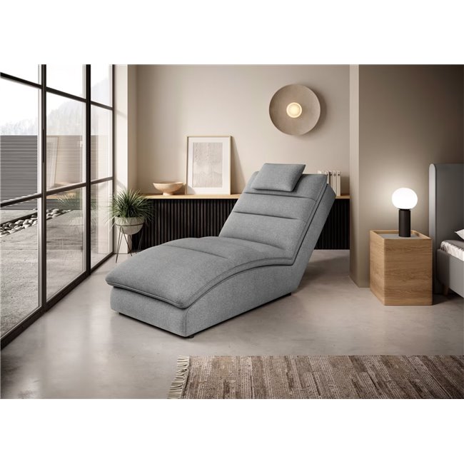Chaise lounge chair Eltaco, Vero 04, grey, H95x85x170cm