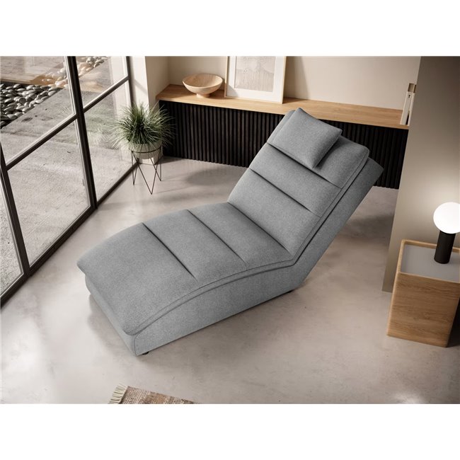 Chaise lounge chair Eltaco, Vero 04, grey, H95x85x170cm