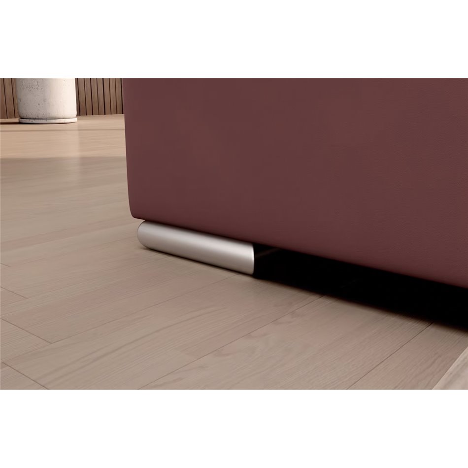 Угловой диван Elsado L, раздвижной, Velvetmat 24, бархат, розовый, H95x272x192cm