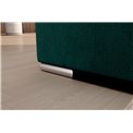 Угловой диван Elsado L, раздвижной, Nube 35, бархат, темно-зелёный, H95x272x192cm