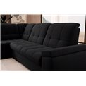 Угловой диван Elsado L, раздвижной, Flores 10, черный, H95x272x192cm